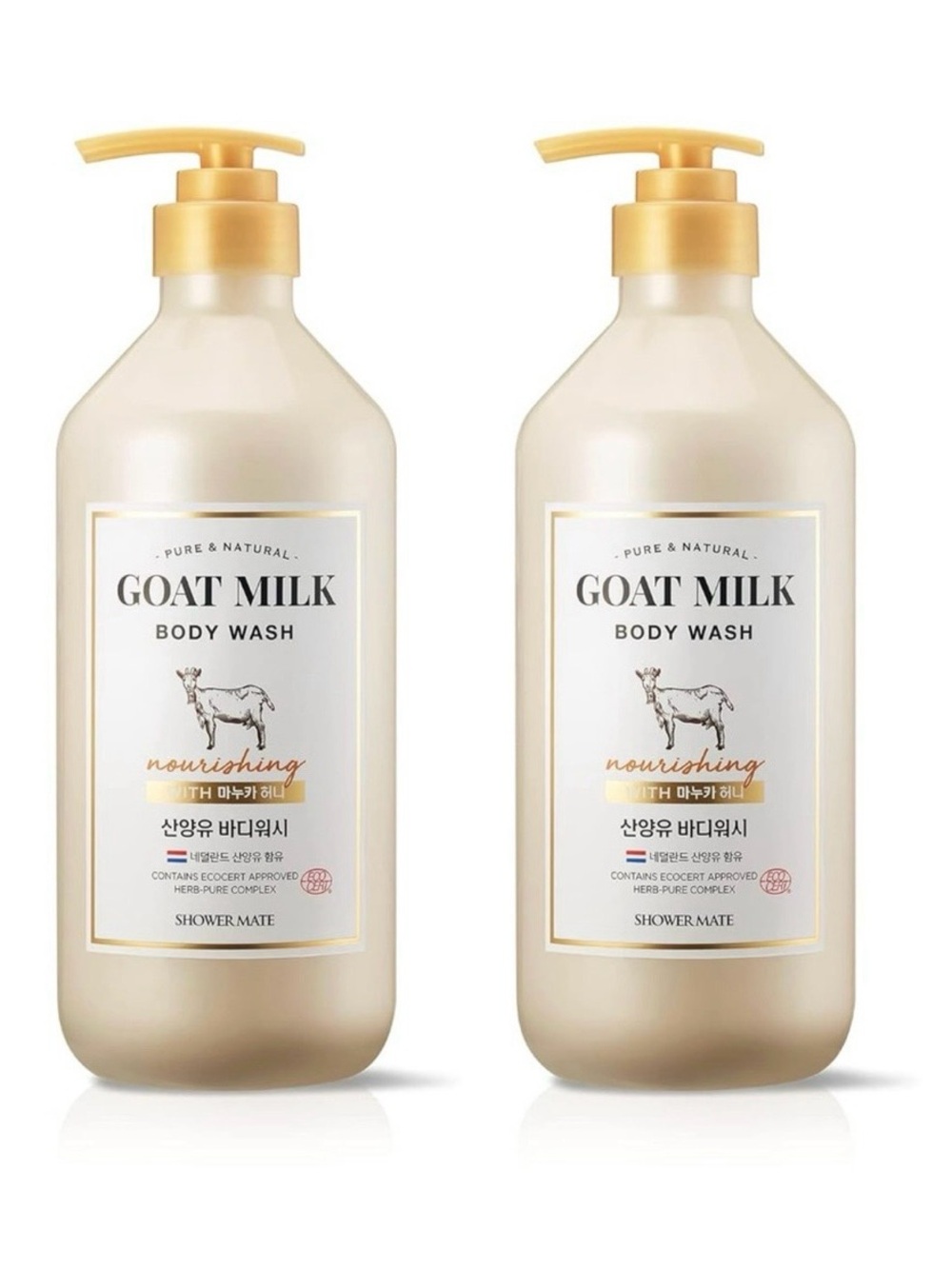 Goat Milk Nourishing Body Wash – Manuka Honey (2 Pack)